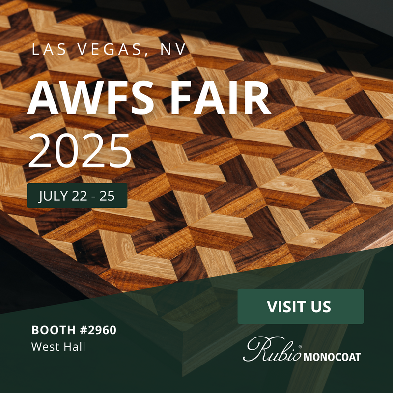 Rubio Monocoat will be exhibiting at AWFS 2024. Rubio Monocoat offers interior and exterior wood finish products for wood furniture, flooring, cabinetry and more.