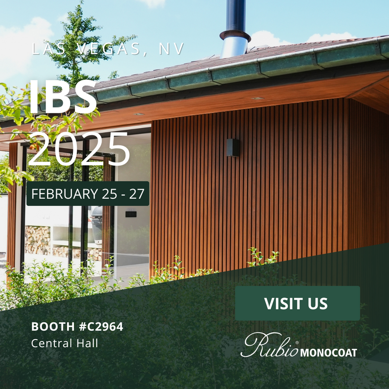 Rubio Monocoat will be exhibiting at IBS 2025 in Las Vegas, NV. Rubio Monocoat offers durable, one coat wood finishes for interior and exterior wood projects.