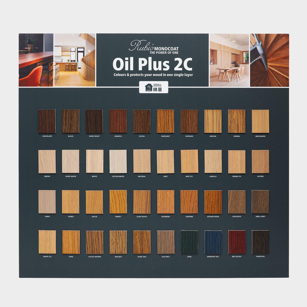 Oil Plus 2C Topcard Colour Board