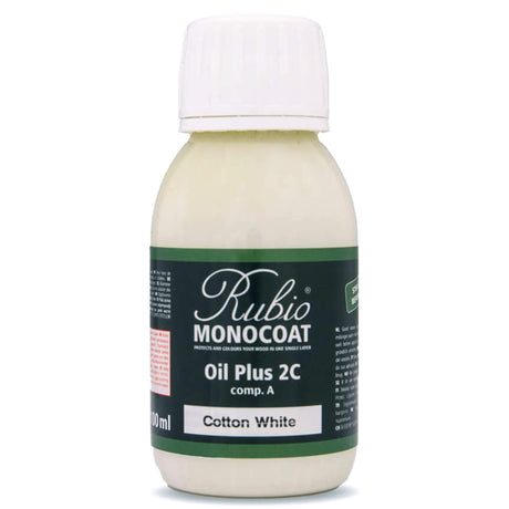 Rubio Monocoat Oil Plus 2C 100 Milliliter Cotton White