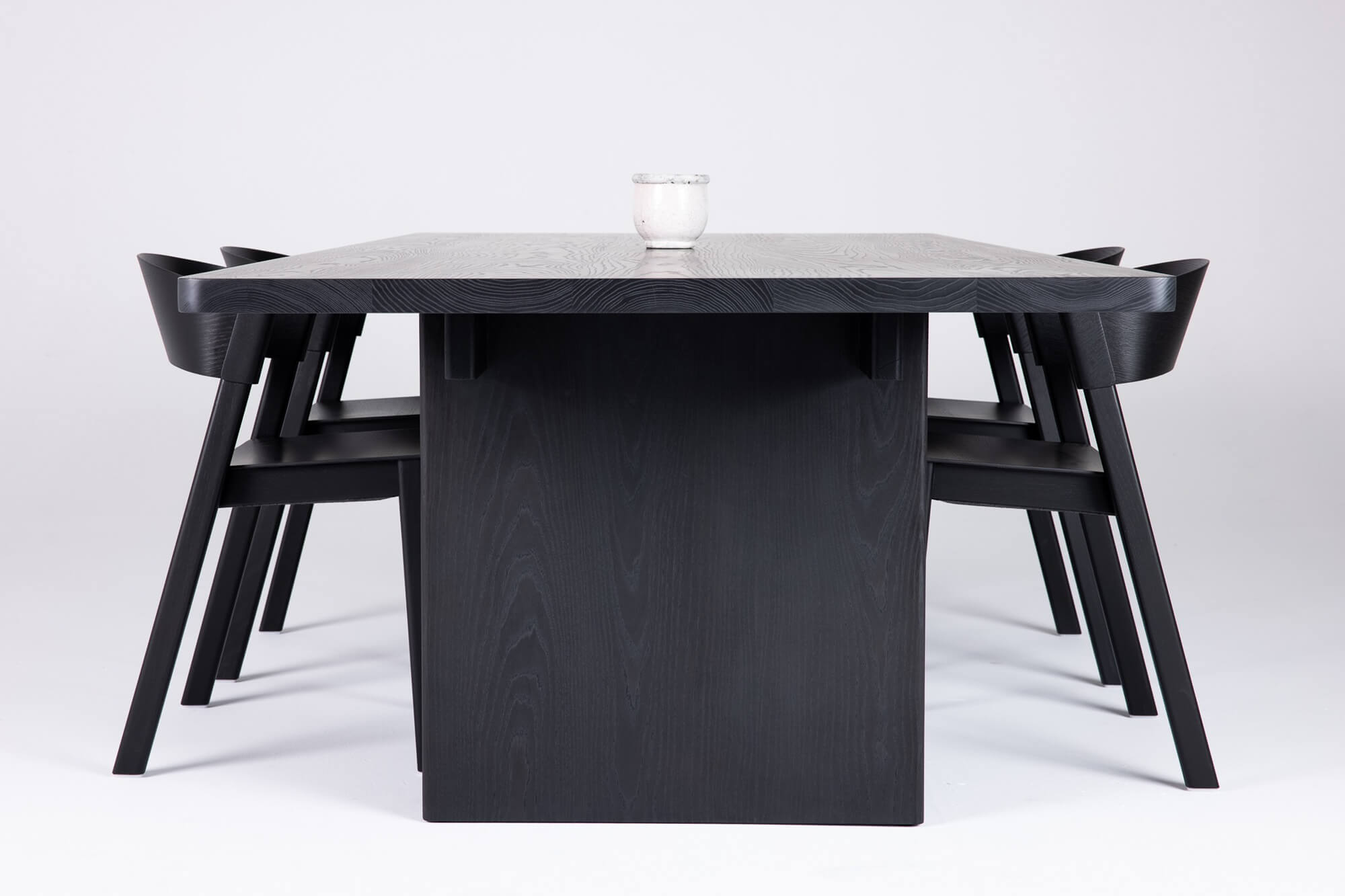 Black Stained Ash Dining Table – Rubio Monocoat Canada