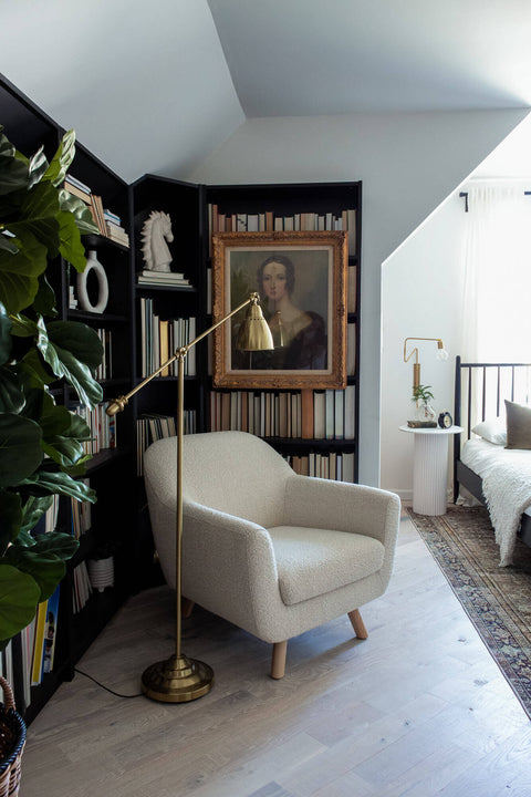 White oak floors stained white.
