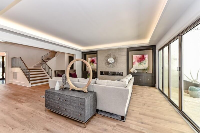 White oak flooring finished with Rubio Monocoat.