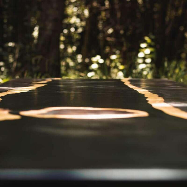 Lead wood river table.