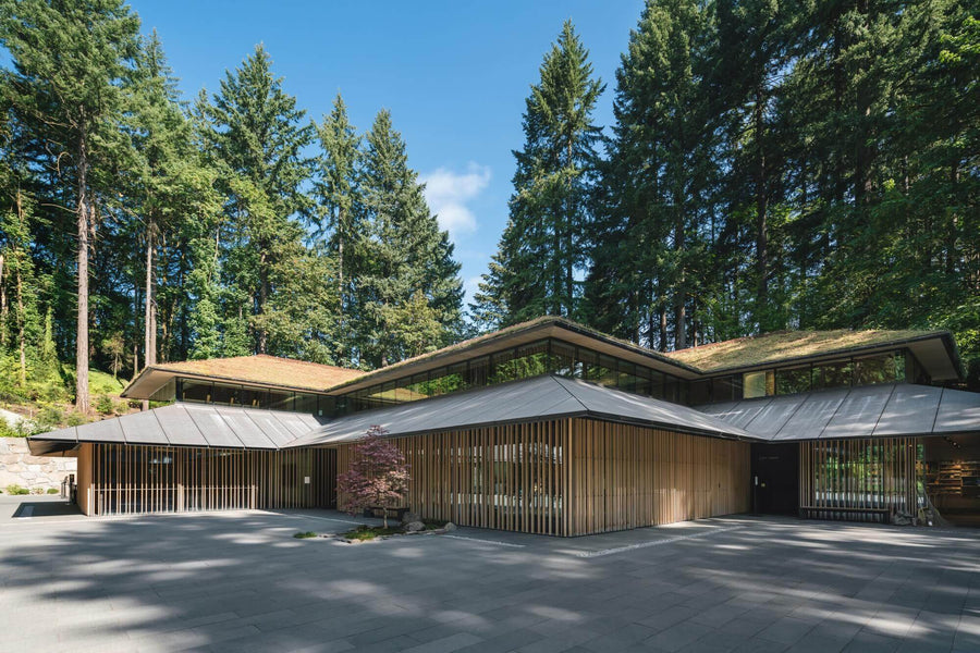 Outside of a Japanese Garden in Portland.