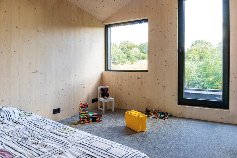 Children play room features wood finished with Rubio Monocoat products.