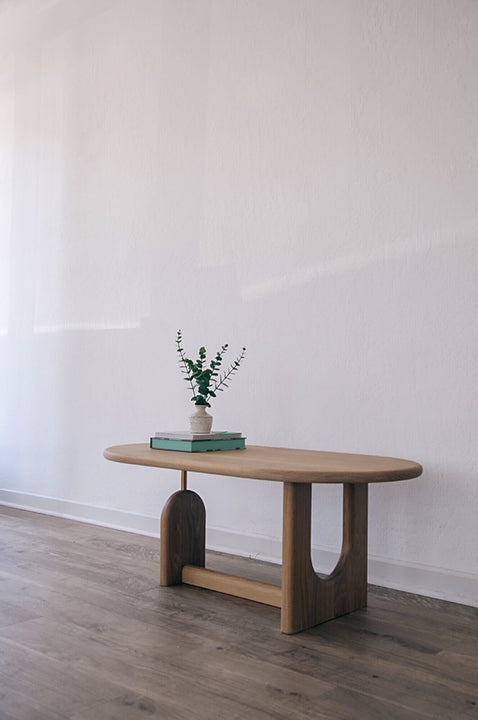 An opposing view of the inverse coffee table showing the negative space.