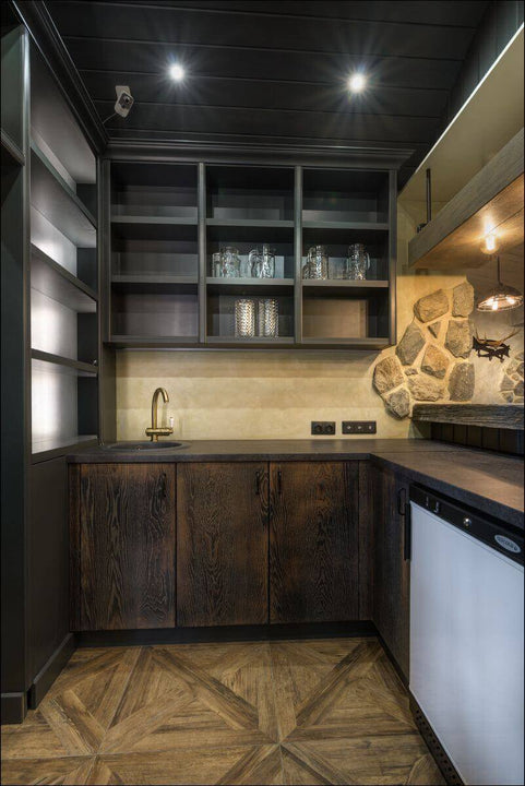 Wooden bar in unique house finished with Rubio Monocoat.