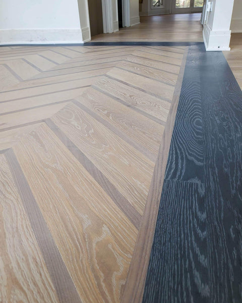 Chevron White Oak Entry Floor – Rubio Monocoat Canada