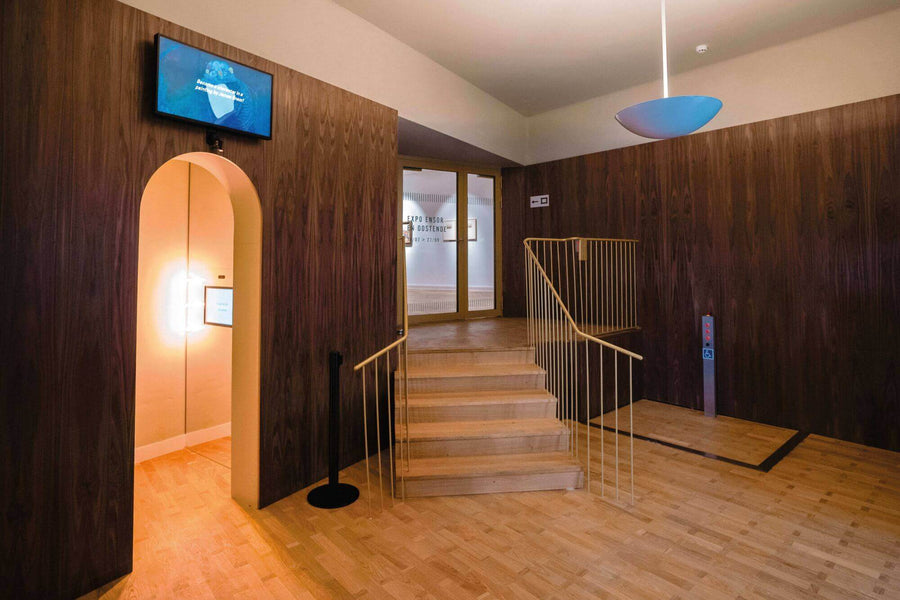 Museum in Belgium features art from the past and wood floors finished with Rubio Monocoat.