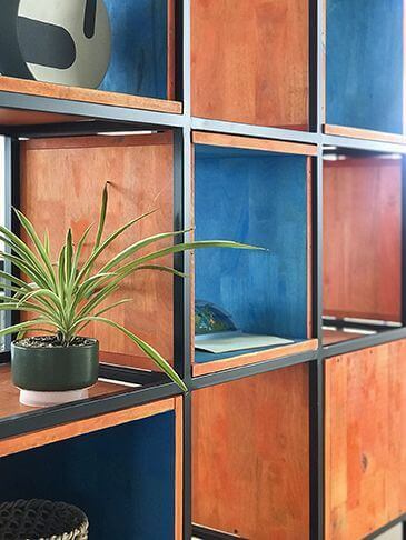 Wooden cabinets finished with Rubio Monocoat.