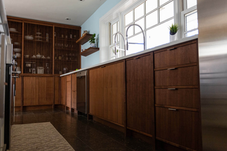 Mid-Century Modern Walnut Kitchen – Rubio Monocoat Canada