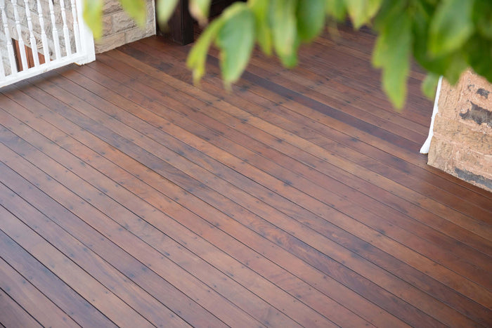 Cumaru deck finished with DuroGrit wood stain and finish