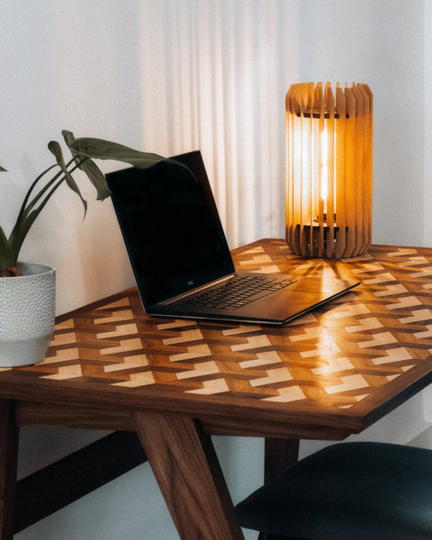 Geometric Desk Design Geometric Inlaid Walnut Desk – Rubio Monocoat Canada