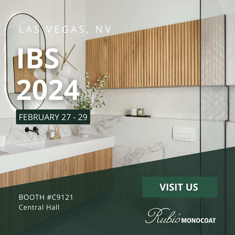 Rubio Monocoat will be exhibiting at IBS 2024 in Las Vegas, NV from February 27 to February 29 at booth C9121 in the Central Hall.