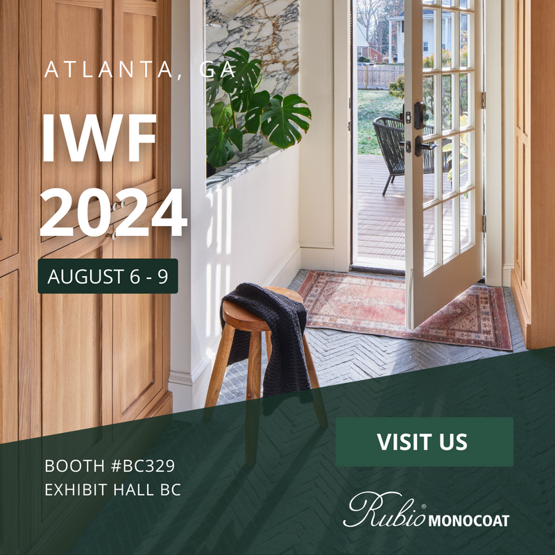 Rubio Monocoat is exhibiting at IWF 2024 in Atlanta, GA at booth BC329 in hall BC August 6th through August 9th.