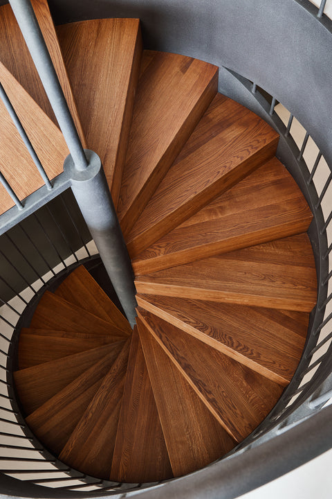 European oak stairs finished with Oil Plus 2C hardwax oil wood finish.