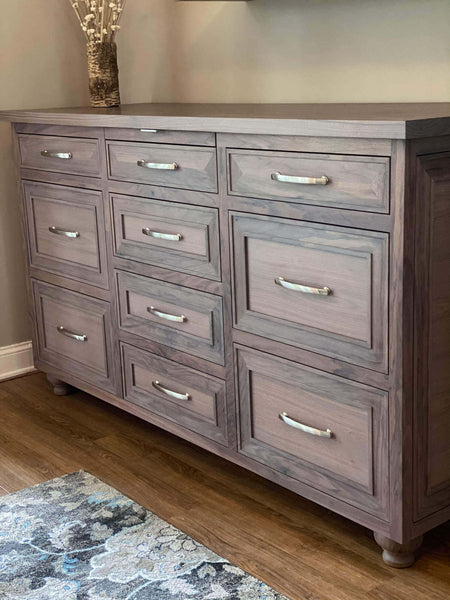 Solid walnut, full grain matched buffet, finished with Rubio Monocoat.