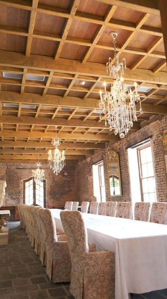 Ceiling beams made to look like original historic ceiling beams.