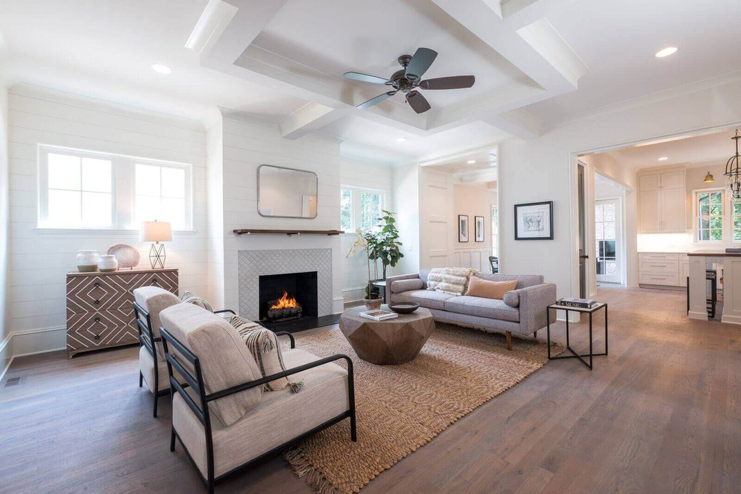 White oak flooring finished with Rubio Monocoat.