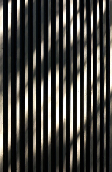 Wood slat detail on exterior wood finished with Hybrid Wood Protector exterior hardwax oil wood finish.