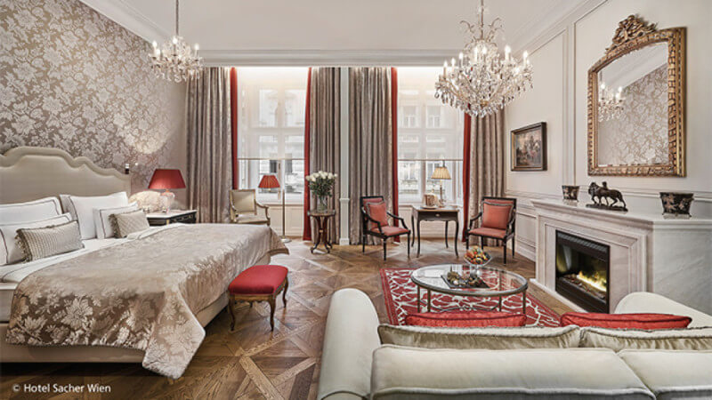 Hotel in Vienna, Austria features wood flooring finished with Rubio Monocoat.