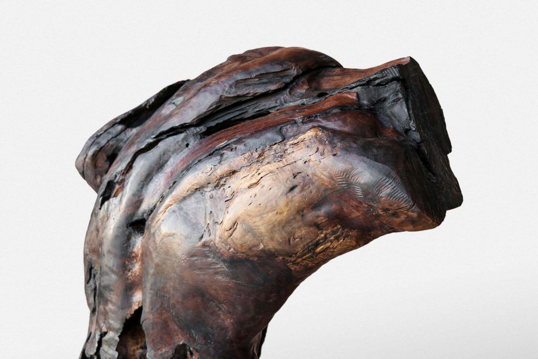 Black walnut sculpture finished with Rubio Monocoat.