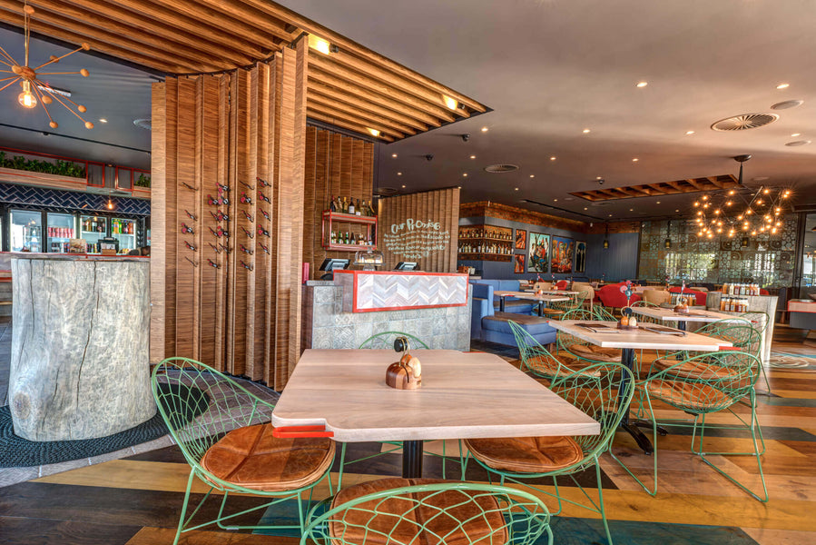 Rubio Monocoat in a restaurant.