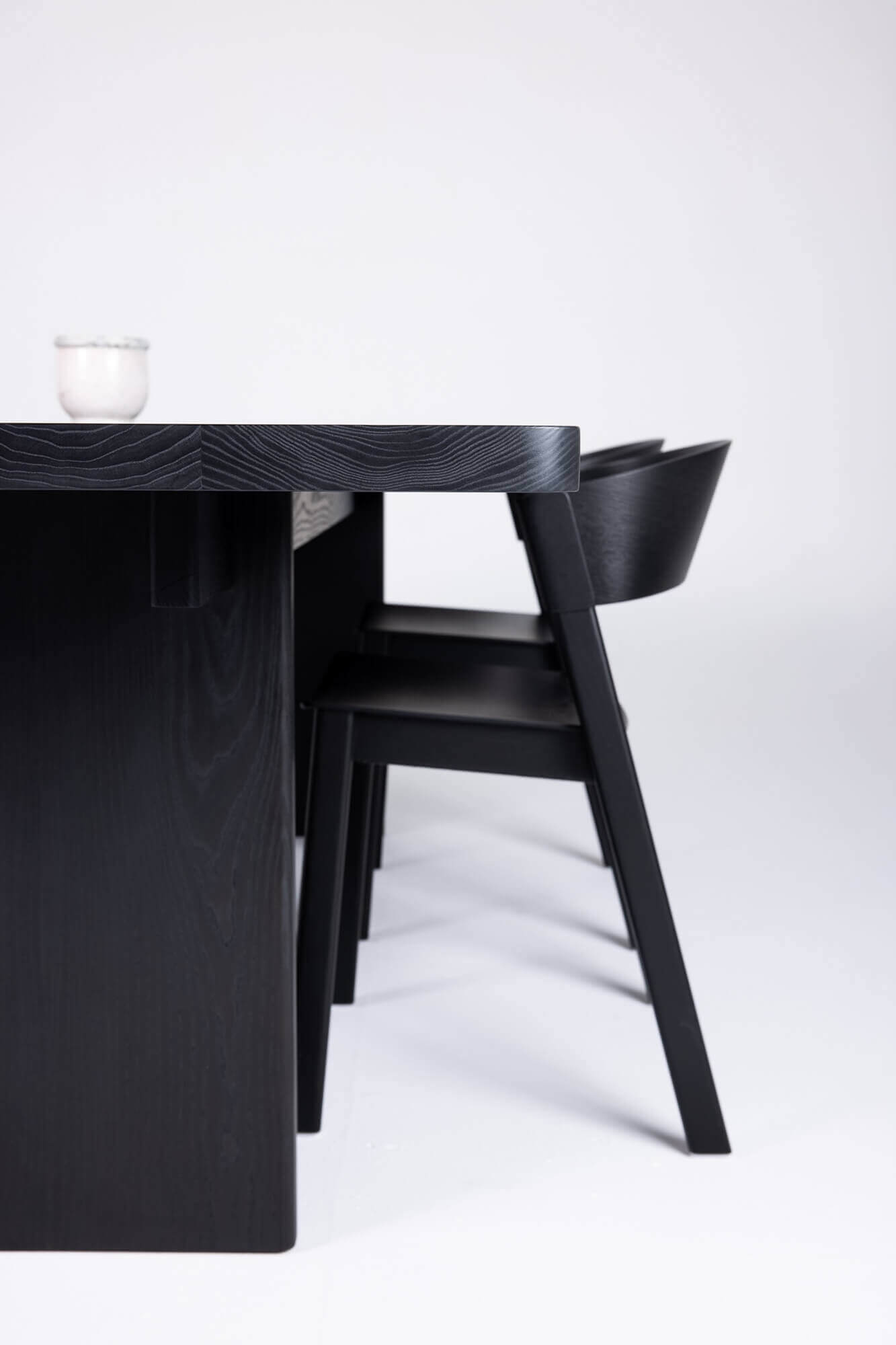 Black Stained Ash Dining Table – Rubio Monocoat Canada