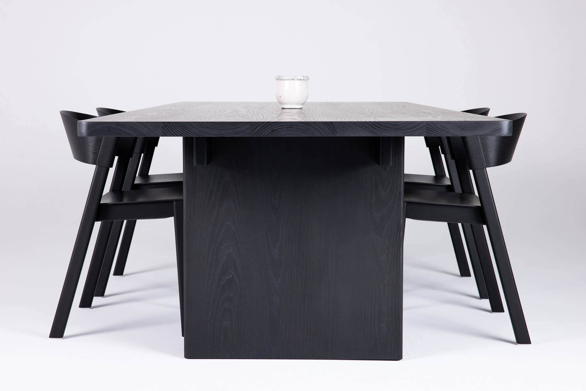 Black Stained Ash Dining Table – Rubio Monocoat Canada