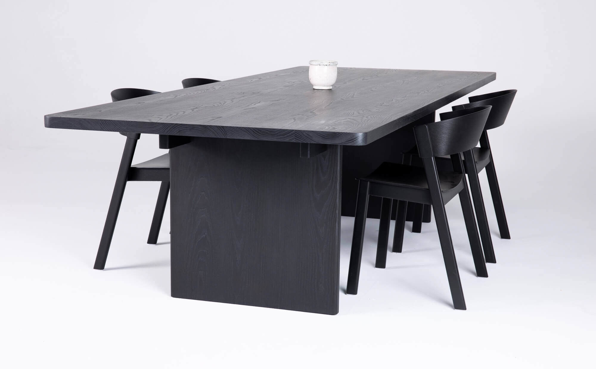 Black Stained Ash Dining Table – Rubio Monocoat Canada