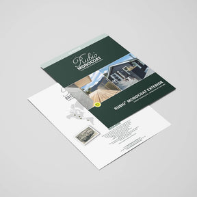 Rubio Monocoat exterior wood finish brochure with deck and siding project photos