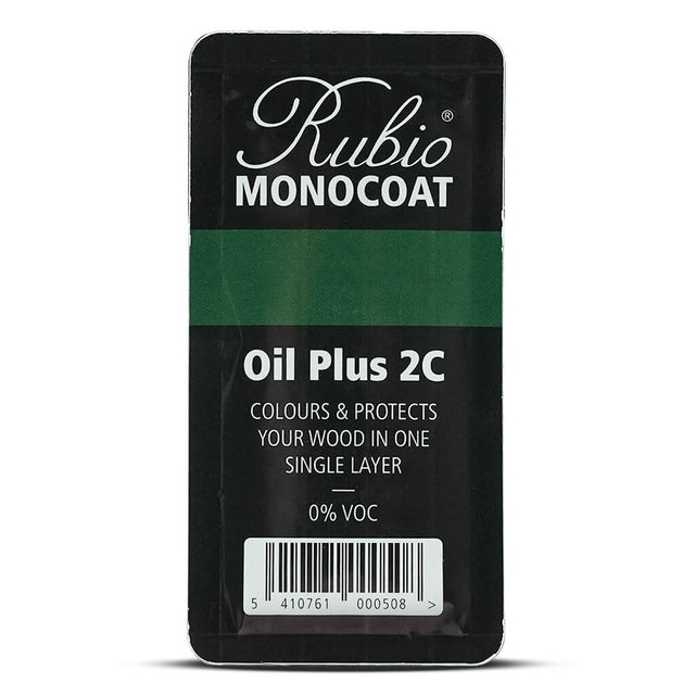 Rubio Monocoat Oil Plus 2C sample size in 6 milliliter.